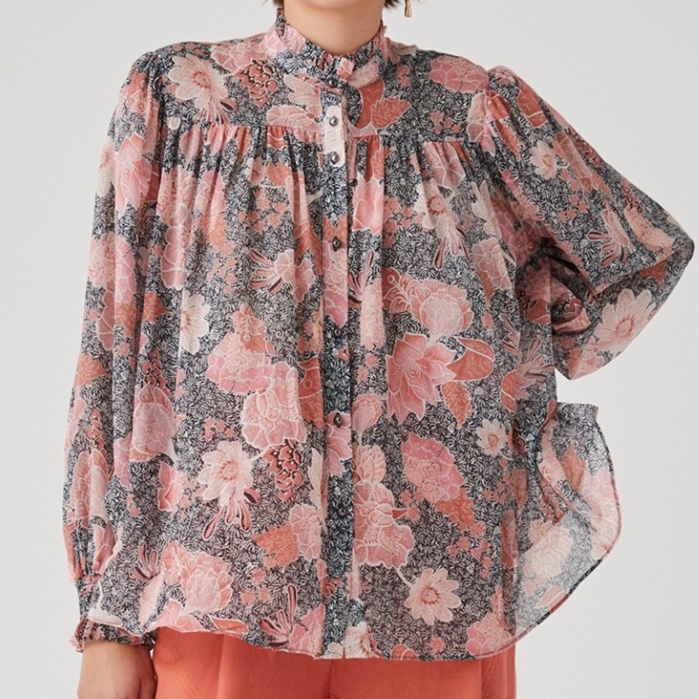 BNWT Steele Noah Blouse in Fleetwood